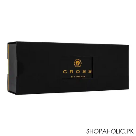 cross click chrome ballpoint pen with chrome appointments, black medium tip, at0622 101 image2