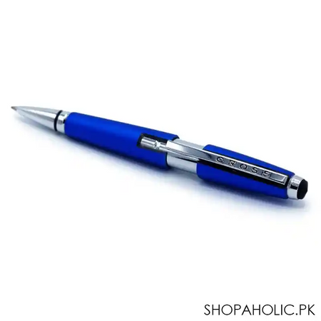 cross edge nitro blue gel rollerball pen, black tip, at0555 3 main image