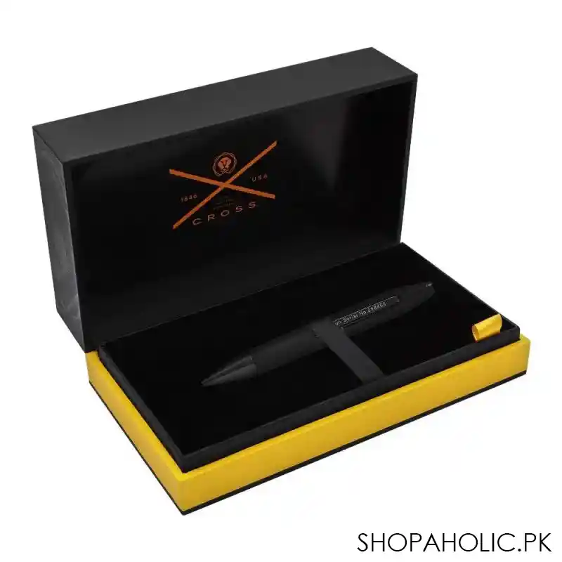 cross x liberty united collector's edition gunmetal gray rollerball pen, polished black, at0725 9 image3