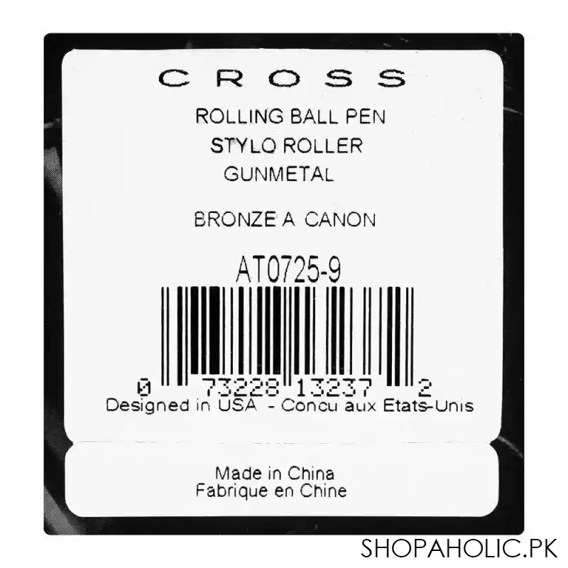 cross x liberty united collector's edition gunmetal gray rollerball pen, polished black, at0725 9 image5