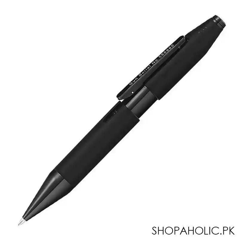 cross x liberty united collector's edition gunmetal gray rollerball pen, polished black, at0725 9 main image