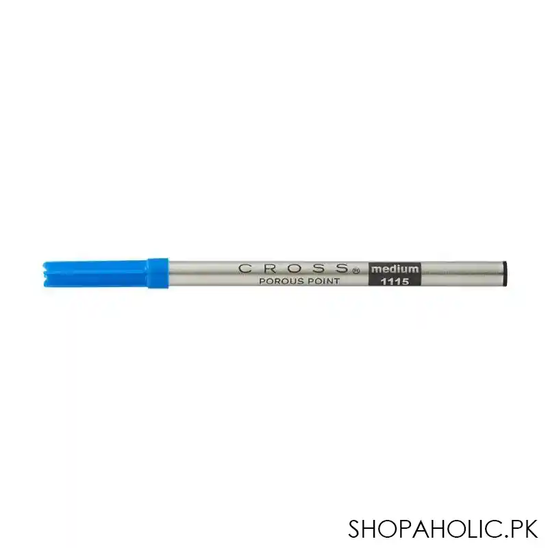 cross porous point (felt tip) refill for selectip pens, rolling ball pen, blue medium, 8441 main image