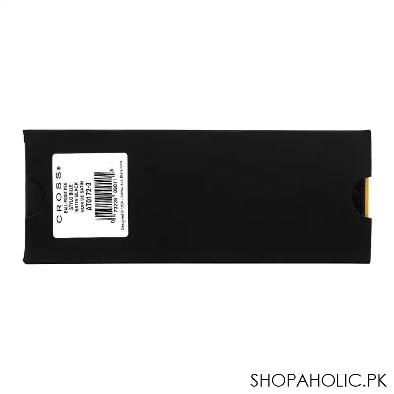 cross stratford satin chrome black ballpoint pen, at0172 3 image3