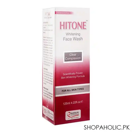 crystolite pharmaceuticals hitone whitening face wash, for all skin types, 150ml main image