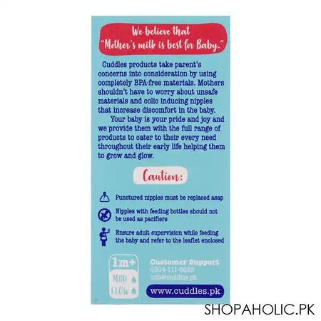 Cuddles Anti-Colic Ultra Light Design Wide Neck Feeding Bottle, 1m+, Mini Flow, 150ml - Image 4
