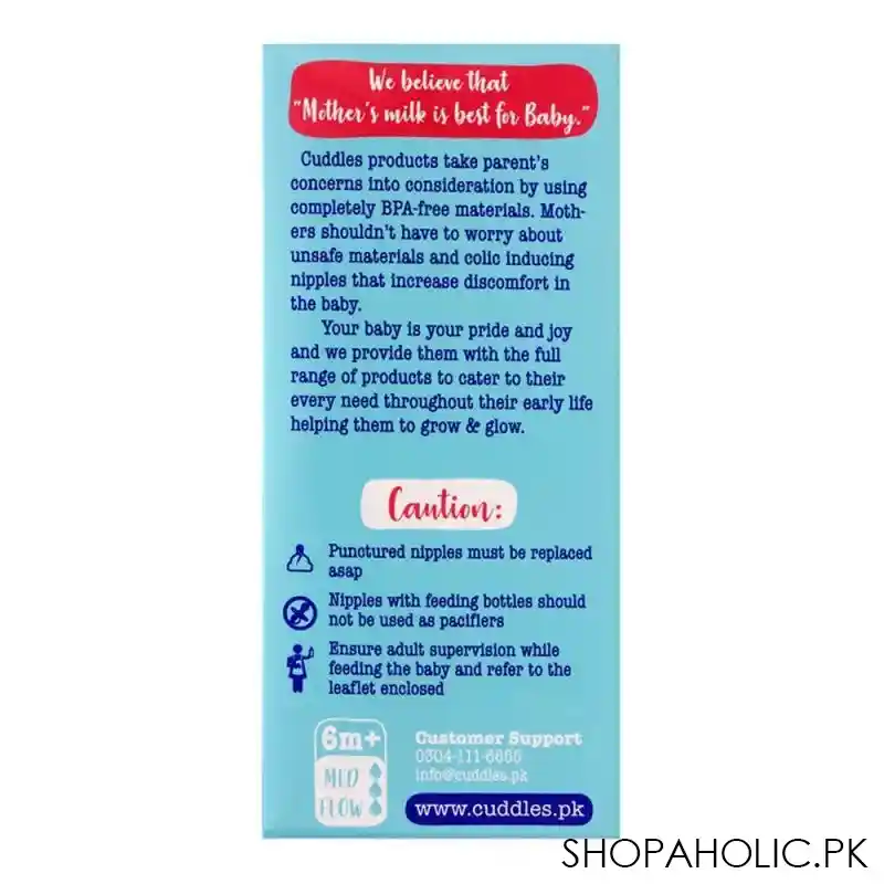cuddles anti colic ultra light design wide neck feeding bottle, 6m+, medium flow, 260ml image3