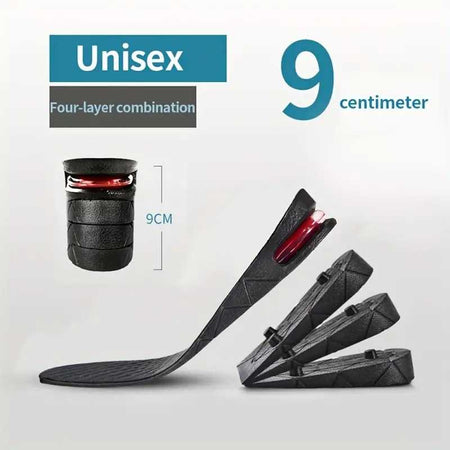 Adjustable Height Increase Shoe Insole with Detachable Layers
