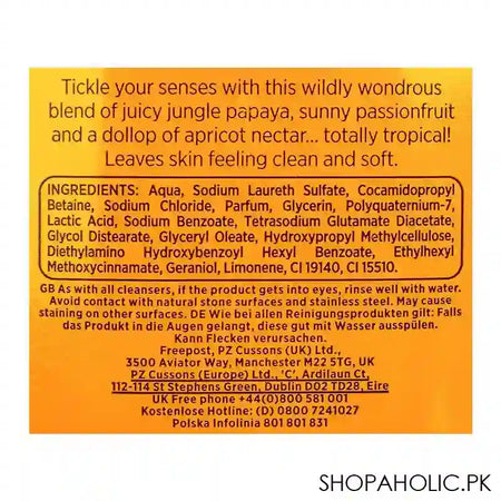 Cussons Creations You're Having Giraffe Apricot & Jungle Papaya Antibacterial Hand Wash, 500ml - Image 3