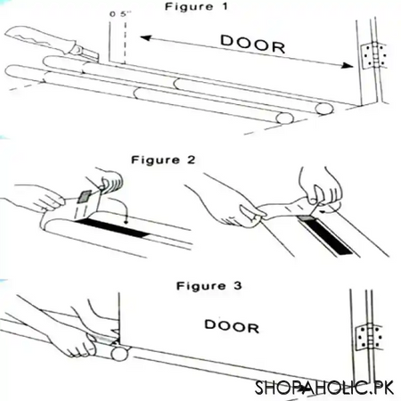 custom door guard (42 inches with 100 gsm) black image3