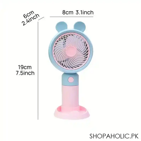 cute bear ear fan with stand image5