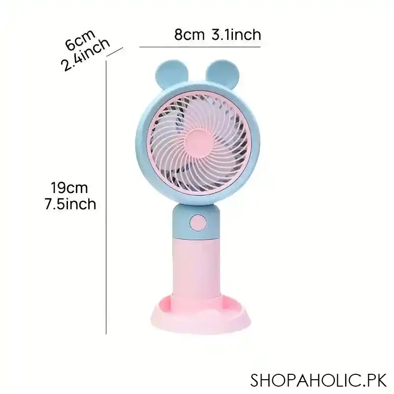 cute bear ear fan with stand image5