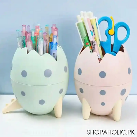 cute dinosaur egg detachable pen holder main image