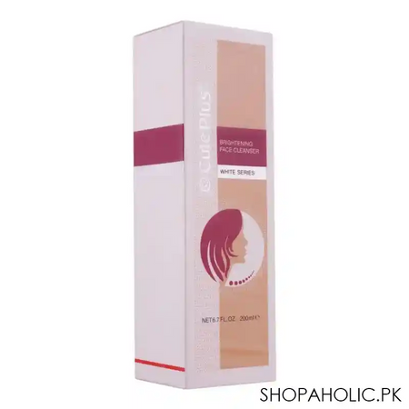 cute plus white series brightening face cleanser, 200ml main image