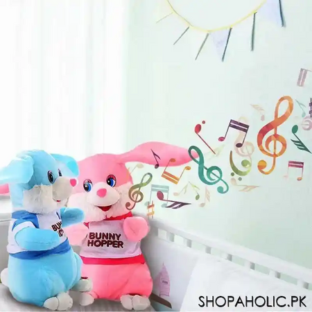 cute rabbit soft dancing musical toy main image