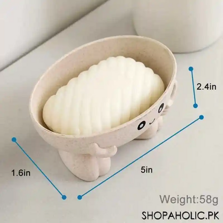 cute smiley soap dish for kids children image2