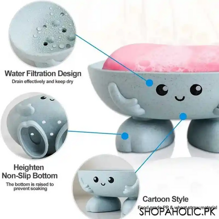 cute smiley soap dish for kids children image4