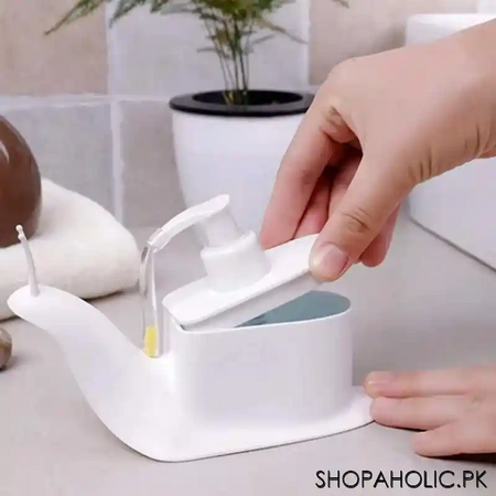 cute snail shape liquid soap dispenser for kitchen and bathroom image4