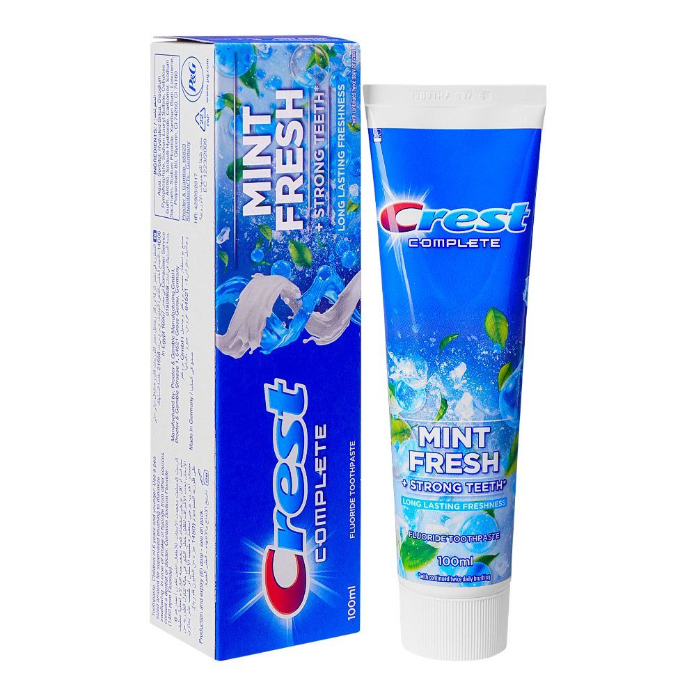 Crest Complete Mint Fresh + Strong Teeth Toothpaste, 100ml - Main Image