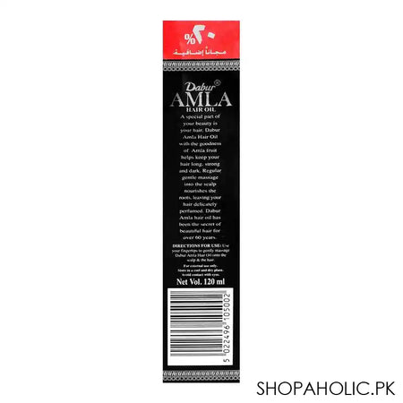 Dabur Amla Hair Oil, 20% Extra Free, 120ml - Image 4