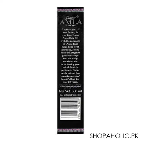 Dabur Amla Hair Oil, 300ml + Free Herbal Complete Care Tooth Paste - Image 4