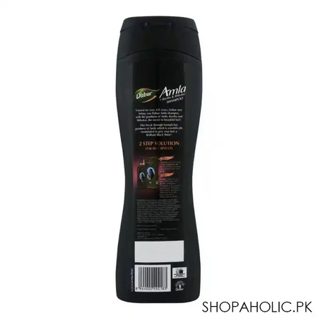 dabur amla reetha & shikakai brilliant black shine shampoo, 175ml image2