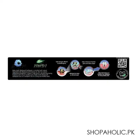 dabur herb'l blackseed complete care toothpaste, 100g image4