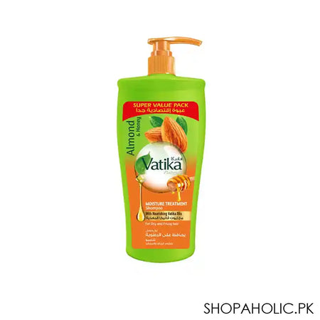Dabur Vatika Almond And Honey Moisture Treatment Shampoo, For Dry & Frizzy Hair, 650ml - Main Image