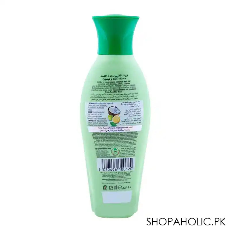 Dabur Vatika Enriched Coconut Hair Oil, Extra Nourishment 125ml - Image 2