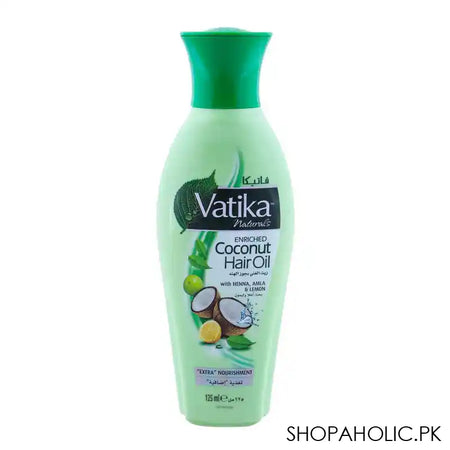 Dabur Vatika Enriched Coconut Hair Oil, Extra Nourishment 125ml - Main Image