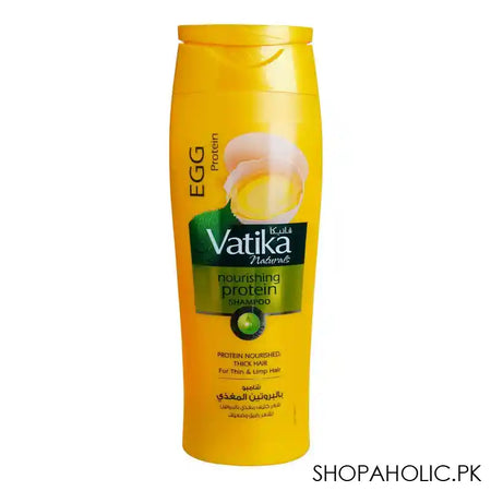 Dabur Vatika Naturals Egg Protein Nourishing Protein Shampoo, For Thin & Limp Hair, 360ml - Image 5
