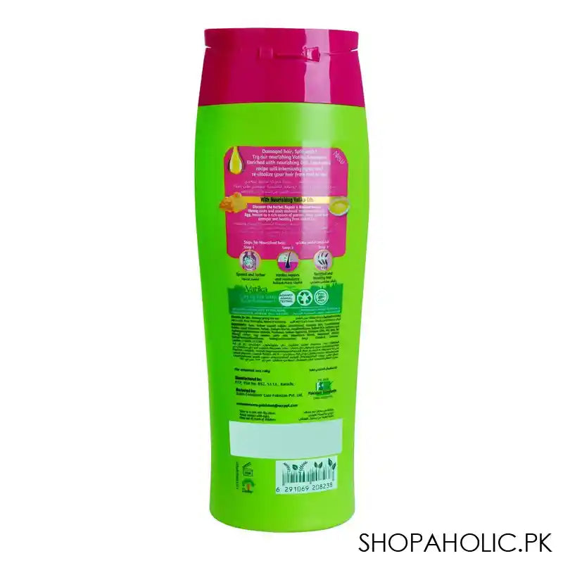 Dabur Vatika Naturals Honey & Egg Repair & Restore Shampoo, For Damaged Hair/Split Ends, 360ml - Image 4