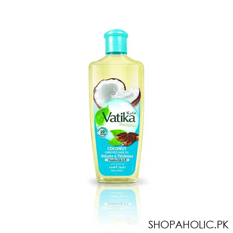 Dabur Vatika Naturals Volume & Thickness Coconut Enriched Hair Oil, 200ml - Image 4