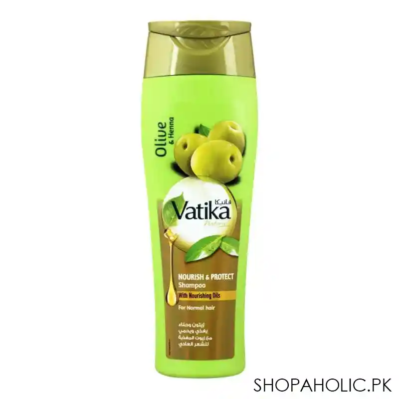 dabur vatika olive and henna shampoo, 200ml main image
