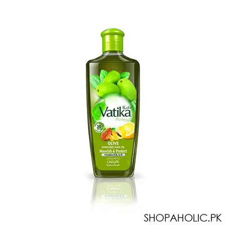 Dabur Vatika Olive Nourish & Protect Enriched Hair Oil, 300ml - Main Image