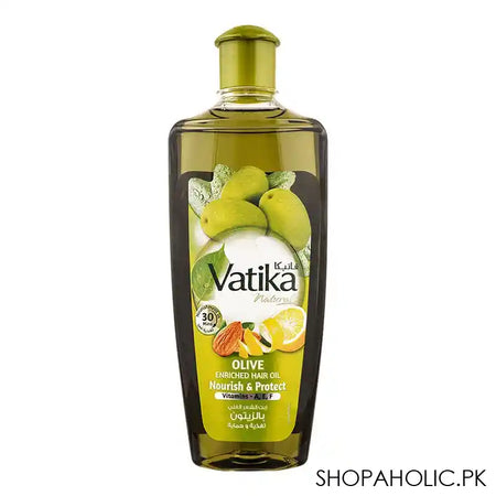 Dabur Vatika Olive Nourish & Protect Enriched Hair Oil, 300ml - Image 4