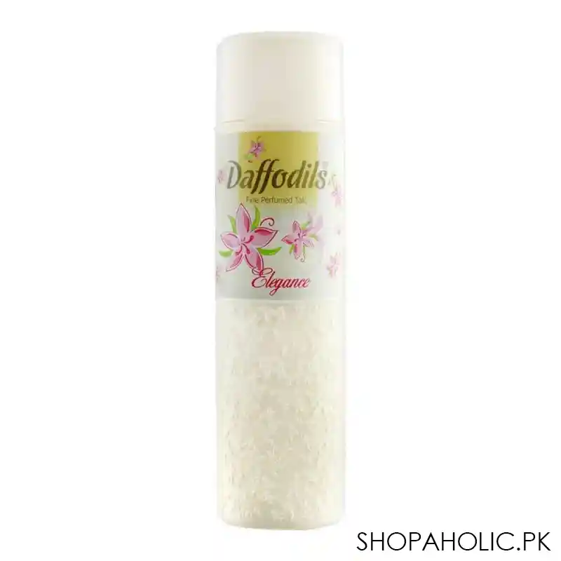 daffodils elegance fine perfumed talcum powder, 250g main image