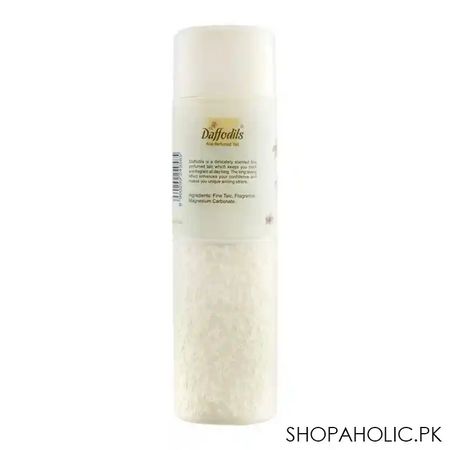 daffodils flora fine perfumed talcum powder, 250g image2