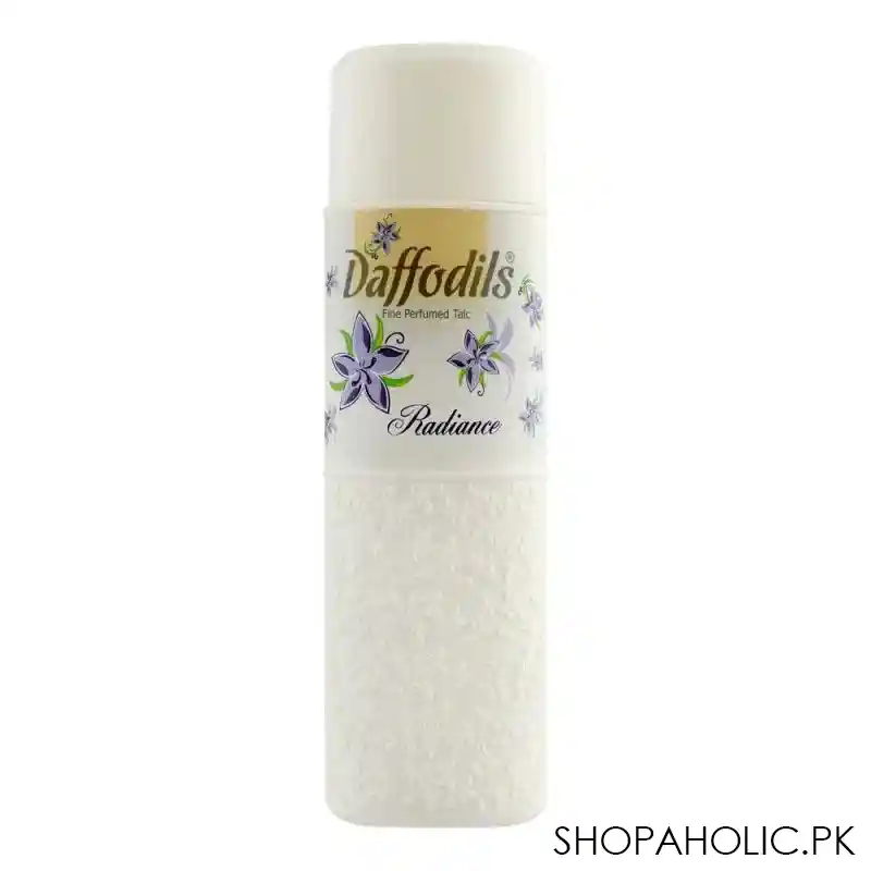 daffodils radiance fine perfumed talcum powder, 125g main image