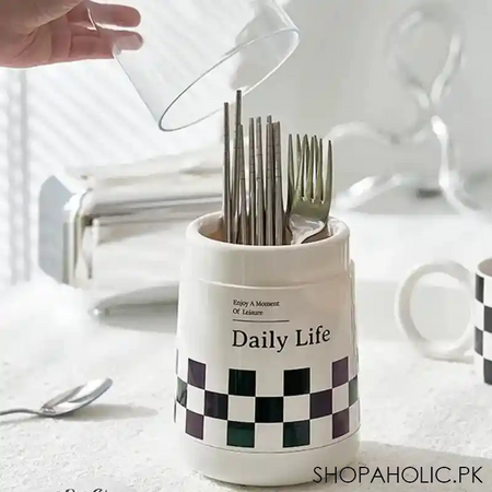 daily life printed cutlery holder image2