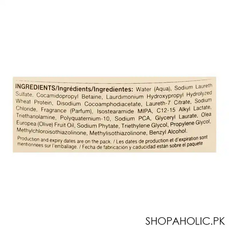 dalan d'olive repairing care olive oil nutrition shampoo, 400ml image4