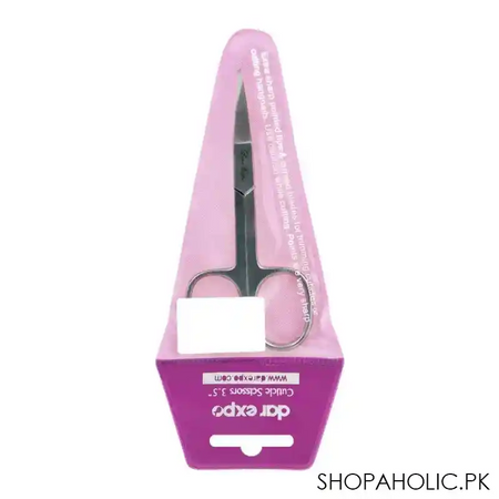 dar expo cuticle scissors, 3.5 inches, extra sharp pointed tips & curved blades main image