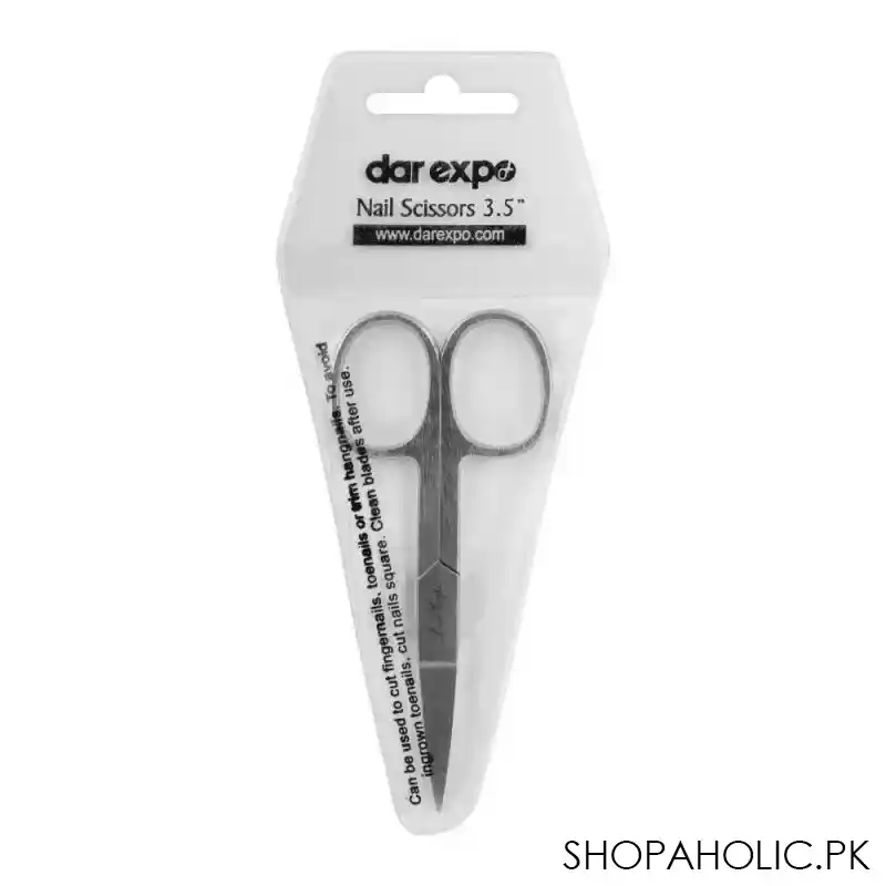 dar expo stainless steel nail scissors, 3.5 inches main image