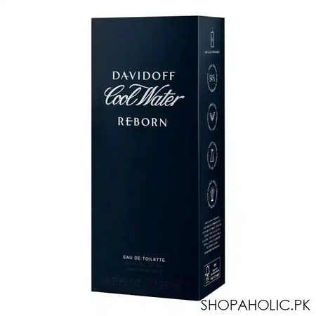 davidoff cool water reborn eau de toilette for men, 125ml image2