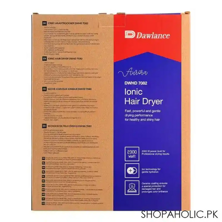 dawlance aurora ionic hair dryer, 2300w, dwhd 7082 image4