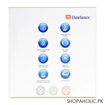 Dawlance Electric Kettle, 1.7 Liters, DWEK-7200 - Image 2