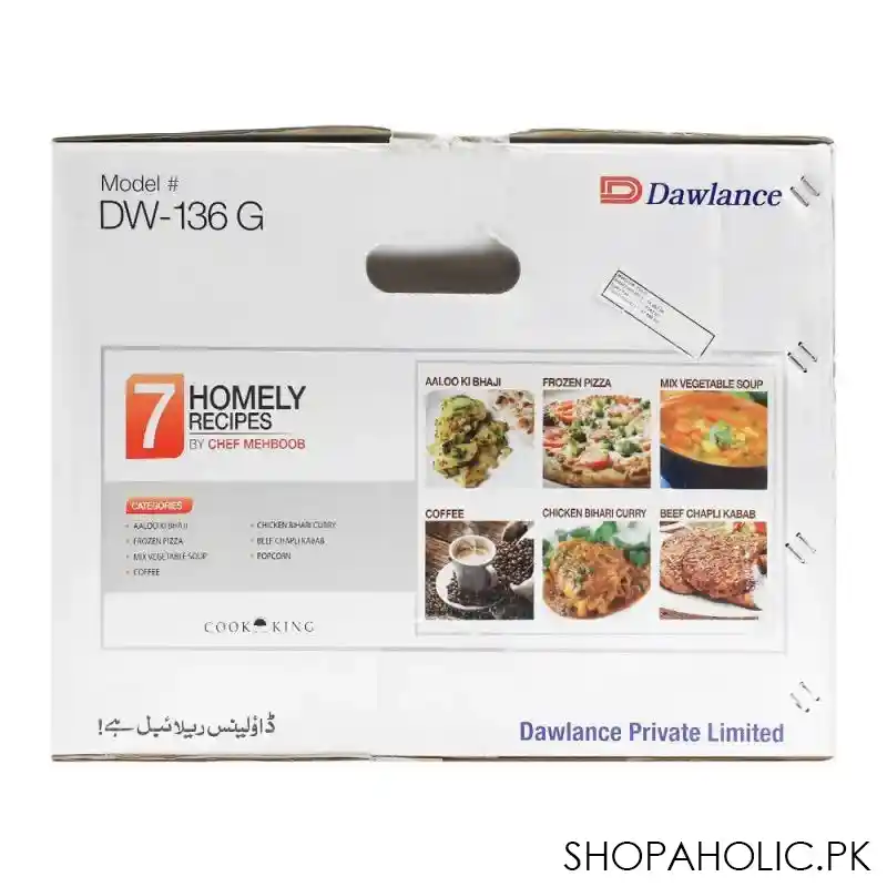 dawlance grill microwave oven, 36 liters, dw 136 g image3