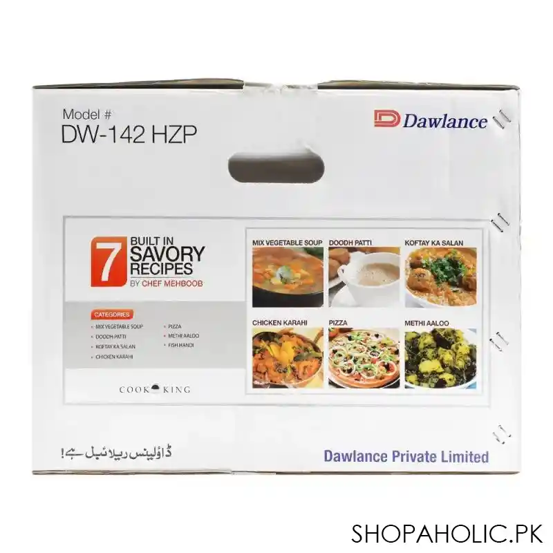 dawlance grill microwave oven, 42 liters, dw 142 hzp image3