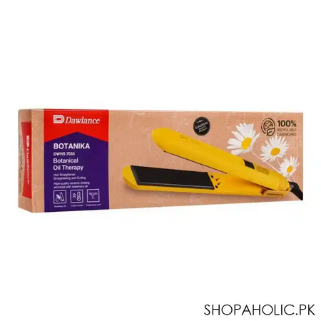 dawlance hair straightener, yellow, dwhs 7033 image2