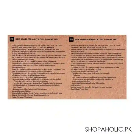 dawlance hair straighter, black, dwhs 7030 image4