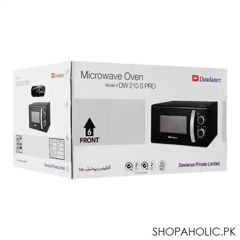 dawlance microwave oven, black, dw 210s pro image2